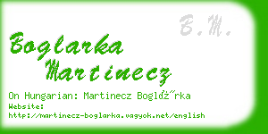 boglarka martinecz business card